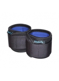 Неопреновые черно-синие наручники - Sitabella - купить с доставкой в Самаре