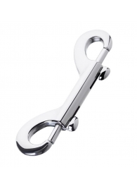 Серебристый двухсторонний карабин TOYFA Metal - ToyFa - купить с доставкой в Самаре