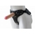 Черный пояс-трусики с двумя насадками Soft-Dolli - 16,5 и 10,5 см. - LOVETOY (А-Полимер) - купить с доставкой в Самаре
