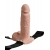 Телесный перезаряжаемый вибрострапон 7  Hollow Rechargeable Strap-on with Balls - 20,3 см. - Pipedream - купить с доставкой в Самаре
