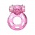 Розовое эрекционное кольцо с вибрацией Pink Bear - Baile - в Самаре купить с доставкой