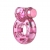 Розовое эрекционное виброкольцо Pink Bear - Baile - в Самаре купить с доставкой