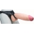 Телесный реалистичный фаллоимитатор на черных трусиках Real Big Strap-On - 34,5 см. - LOVETOY (А-Полимер) - купить с доставкой в Самаре