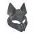 Серая маска Wolf с клепками - Sitabella - купить с доставкой в Самаре