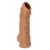 Телесная насадка с пупырышками и открытой головкой Nude Sleeve L - 14 см. - KOKOS - в Самаре купить с доставкой