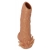 Телесная насадка с усиками и открытой головкой Nude Sleeve L - 14 см. - KOKOS - в Самаре купить с доставкой