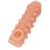 Телесная закрытая насадка с шариками Cock Sleeve Size S - 13,8 см. - KOKOS - в Самаре купить с доставкой