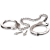 Металлические наручники Metal Leg Cuffs - Pipedream - купить с доставкой в Самаре