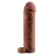 Коричневая насадка с кольцом Perfect 2 Extension with Ball Strap - 19 см. - Pipedream - в Самаре купить с доставкой