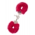 Металлические наручники с красной меховой опушкой METAL HANDCUFF WITH PLUSH RED - Dream Toys - купить с доставкой в Самаре