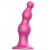 Розовая насадка Strap-On-Me Dildo Plug Beads size S - Strap-on-me - купить с доставкой в Самаре