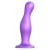 Фиолетовая насадка Strap-On-Me Dildo Plug Curvy size L - Strap-on-me - купить с доставкой в Самаре