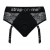 Черные трусики для насадок Diva Lingerie Harness - size S - Strap-on-me - купить с доставкой в Самаре