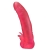 Розовая насадка для страпона с клиторальными лепестками - 18,5 см. - LOVETOY (А-Полимер) - купить с доставкой в Самаре