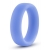 Голубое люминесцентное кольцо Silicone Glo Cock Ring - Blush Novelties - в Самаре купить с доставкой