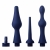 Набор из 3 универсальных насадок для анального душа Universal 3 Piece Silicone Enema Attachment Set - XR Brands - купить с доставкой в Самаре
