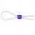 Прозрачное лассо с фиолетовой бусиной SILICONE COCK RING WITH BEAD LAVENDER - NMC - в Самаре купить с доставкой