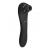 Черный стимулятор Smoooch Clitoral Suction   Vibration - 18,6 см. - Adrien Lastic