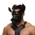 Черная кожаная маска «Собака» - Crazy Handmade - купить с доставкой в Самаре