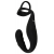 Черное эрекционное кольцо со стимуляцией промежности и анальной пробкой Cock Ring with RC Prostate Plug - Orion - в Самаре купить с доставкой