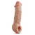 Телесная насадка-удлинитель Intrepid 9.25 Inch Realistic Penis Extender Sleeve - 23,5 см. - Blush Novelties - в Самаре купить с доставкой