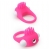 Розовое эрекционное кольцо с щеточкой LIT-UP SILICONE STIMU RING 5 - Dream Toys - в Самаре купить с доставкой
