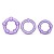 Набор из 3 фиолетовых эрекционных колец Stay Hard Beaded Cockrings - Blush Novelties - в Самаре купить с доставкой