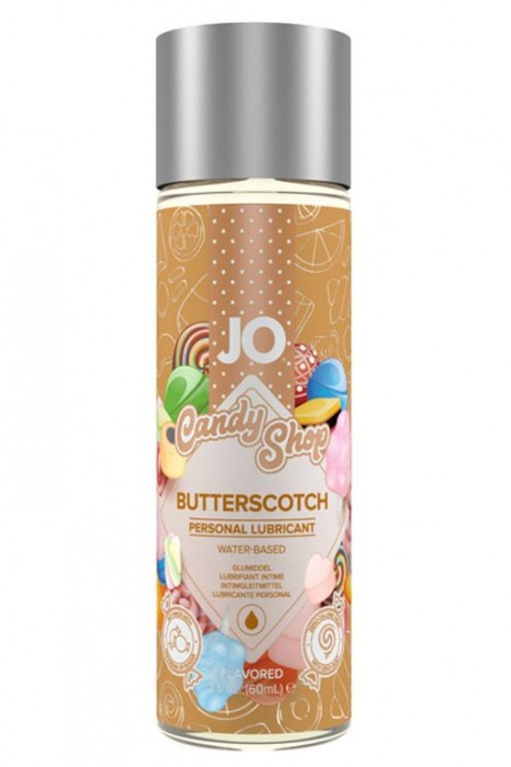 Смазка на водной основе Candy Shop Butterscotch с ароматом ирисок - 60 мл. - System JO - купить с доставкой в Самаре