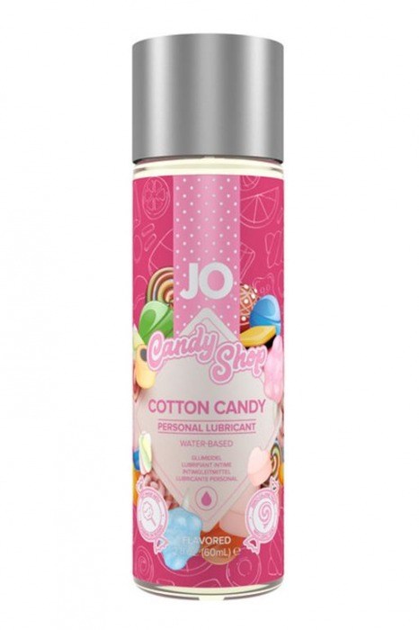 Смазка на водной основе Candy Shop Cotton Candy с ароматом сладкой ваты - 60 мл. - System JO - купить с доставкой в Самаре