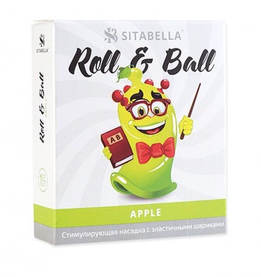 Стимулирующий презерватив-насадка Roll   Ball Apple - Sitabella - купить с доставкой в Самаре