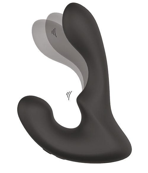 Чёрный массажер простаты с 2 моторами BOOTY ROCKER - Dream Toys - в Самаре купить с доставкой