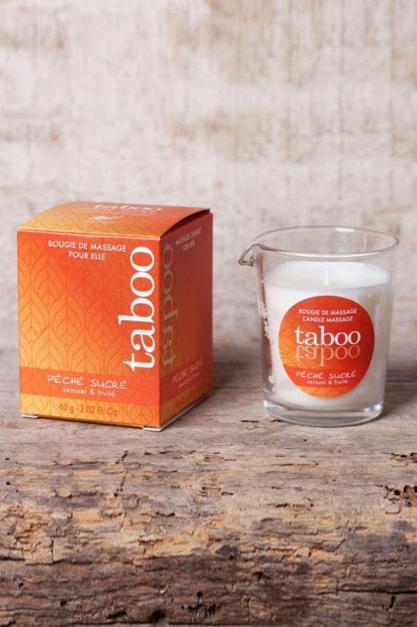 Массажное аромамасло с афродизиаками для женщин RUF Taboo Peche sucre - 60 гр. - RUF - купить с доставкой в Самаре