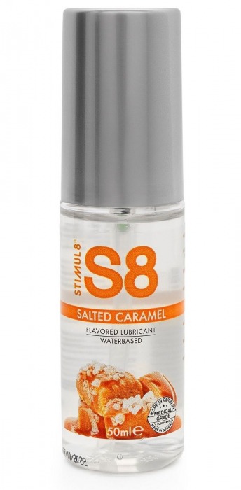 Лубрикант S8 Flavored Lube со вкусом солёной карамели - 50 мл. - Stimul8 - купить с доставкой в Самаре
