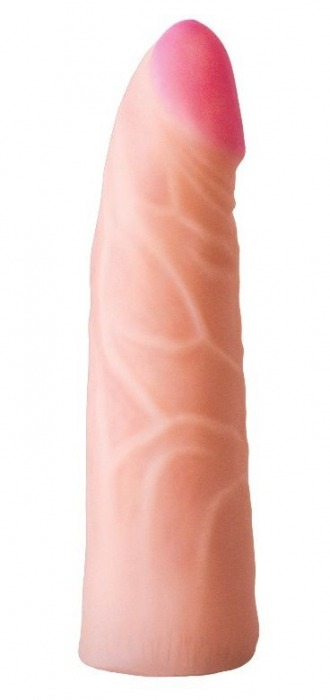 Фаллическая насадка на трусики харнесс - 17,5 см. - LOVETOY (А-Полимер) - купить с доставкой в Самаре