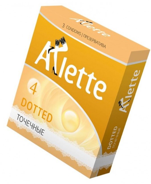 Презервативы Arlette Dotted с точечной текстурой - 3 шт. - Arlette - купить с доставкой в Самаре