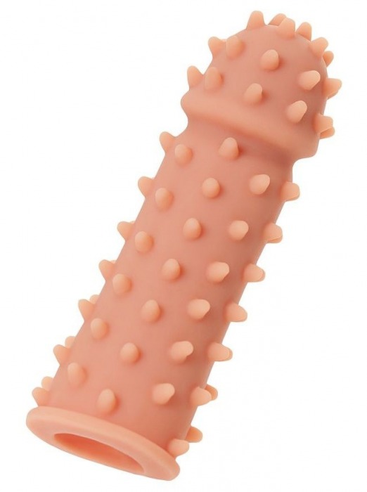 Телесная реалистичная насадка KOKOS Extreme Sleeve 03 с дополнительной стимуляцией - 12,7 см. - KOKOS - в Самаре купить с доставкой