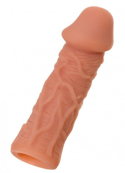 Телесная реалистичная насадка KOKOS Extreme Sleeve 05 с дополнительной стимуляцией - 12,7 см. - KOKOS - в Самаре купить с доставкой