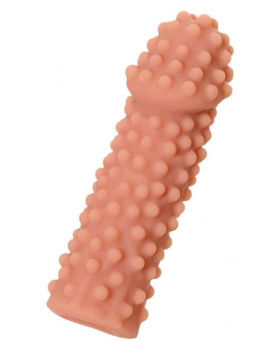 Телесная реалистичная насадка KOKOS Extreme Sleeve 10 с дополнительной стимуляцией - 14,7 см. - KOKOS - в Самаре купить с доставкой