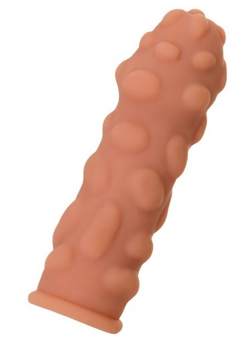 Телесная реалистичная насадка KOKOS Extreme Sleeve 11 с дополнительной стимуляцией - 12,7 см. - KOKOS - в Самаре купить с доставкой