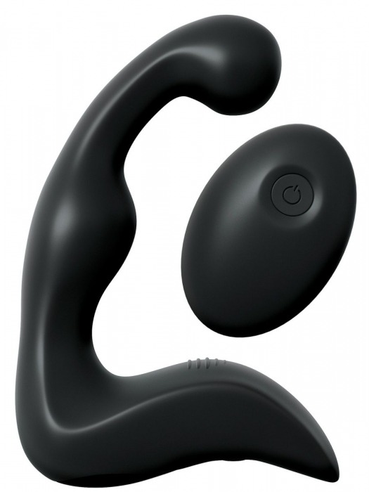 Черный вибромассажер простаты с пультом ДУ Control P-Spot Pro - Pipedream - в Самаре купить с доставкой
