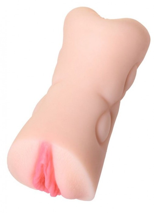 Телесный двусторонний мастурбатор Rich Fruit - вагина и анус - ToyFa - в Самаре купить с доставкой
