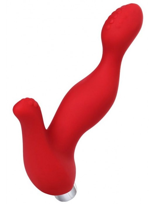 Красный силиконовый вибростимулятор простаты Proman - 12,5 см. - ToyFa - в Самаре купить с доставкой