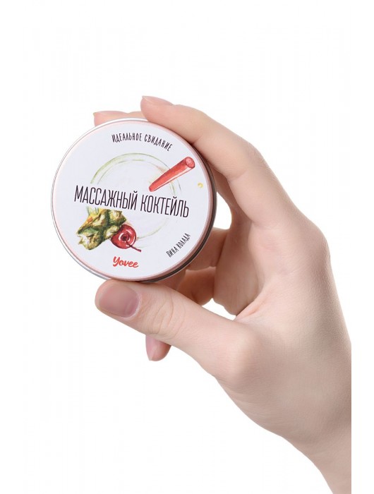Массажная свеча «Массажный коктейль» с ароматом пина колады - 30 мл. - ToyFa - купить с доставкой в Самаре
