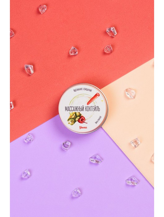 Массажная свеча «Массажный коктейль» с ароматом пина колады - 30 мл. - ToyFa - купить с доставкой в Самаре