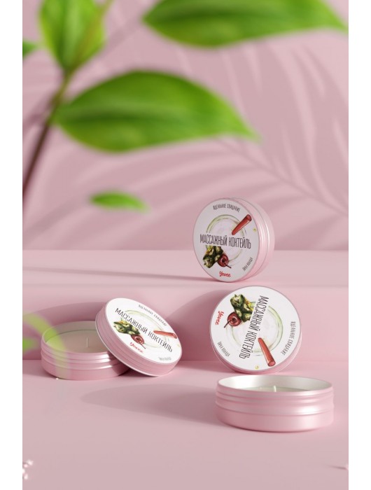 Массажная свеча «Массажный коктейль» с ароматом пина колады - 30 мл. - ToyFa - купить с доставкой в Самаре