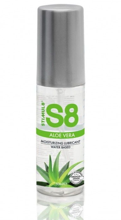Лубрикант на водной основе S8 Aloe Vera Lube с алоэ вера - 50 мл. - Stimul8 - купить с доставкой в Самаре