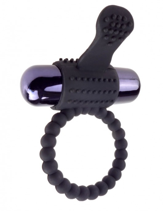 Черное эрекционное виброкольцо Vibrating Silicone Super Ring - Pipedream - в Самаре купить с доставкой
