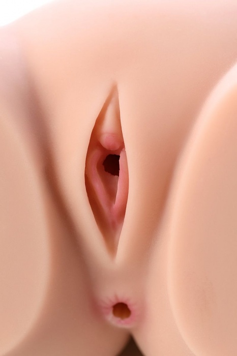 Мастурбатор-полуторс Cherry с вибрацией и двумя любовными тоннелями - KOKOS - в Самаре купить с доставкой