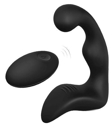 Черный вибромассажер простаты REMOTE BOOTY PLEASER - Dream Toys - в Самаре купить с доставкой