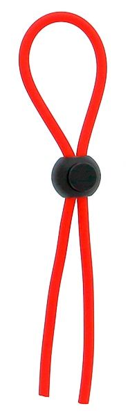 Красное эрекционное лассо с одной бусинкой-утяжкой STRETCHY THICK LASSO - Dream Toys - в Самаре купить с доставкой